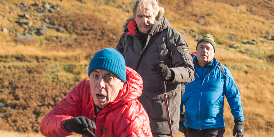 Cold Feet. Image shows from L to R: Adam Williams (James Nesbitt), David Marsden (Robert Bathurst), Pete Gifford (John Thomson). Cold Feet. Image shows from L to R: Adam Williams (James Nesbitt), David Marsden (Robert Bathurst), Pete Gifford (John Thomson).