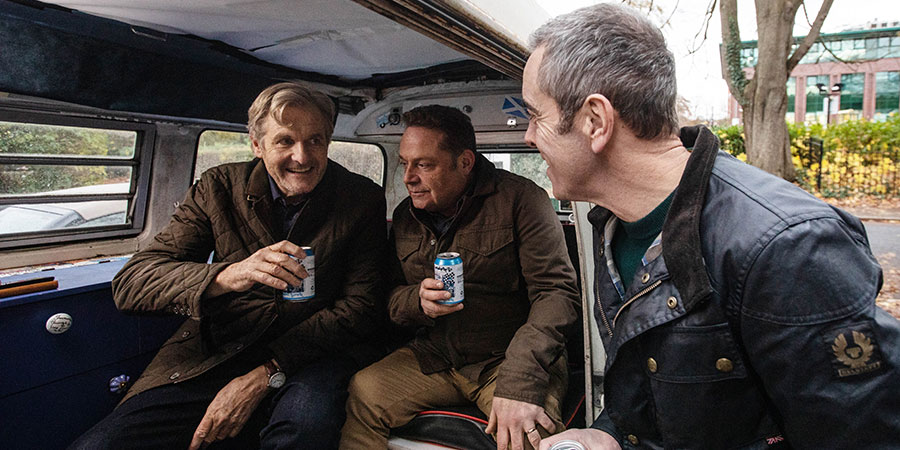 Cold Feet. Image shows from L to R: David Marsden (Robert Bathurst), Pete Gifford (John Thomson), Adam Williams (James Nesbitt). Cold Feet. Image shows from L to R: David Marsden (Robert Bathurst), Pete Gifford (John Thomson), Adam Williams (James Nesbitt).