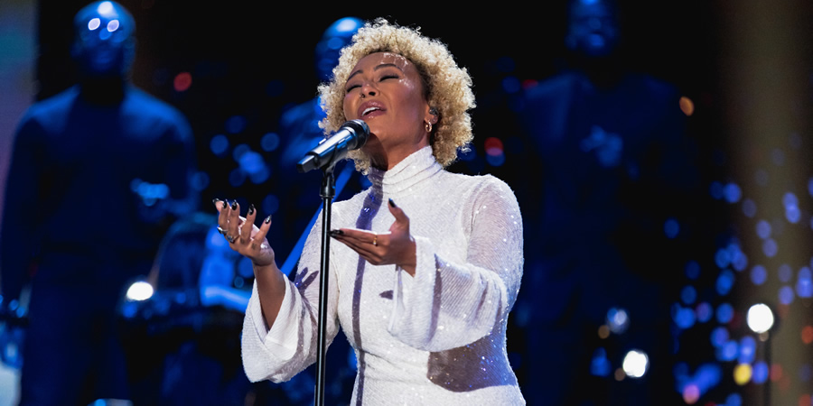 Comic Relief. Emeli Sandé. Copyright: BBC. Comic Relief. Emeli Sandé. Copyright: BBC.