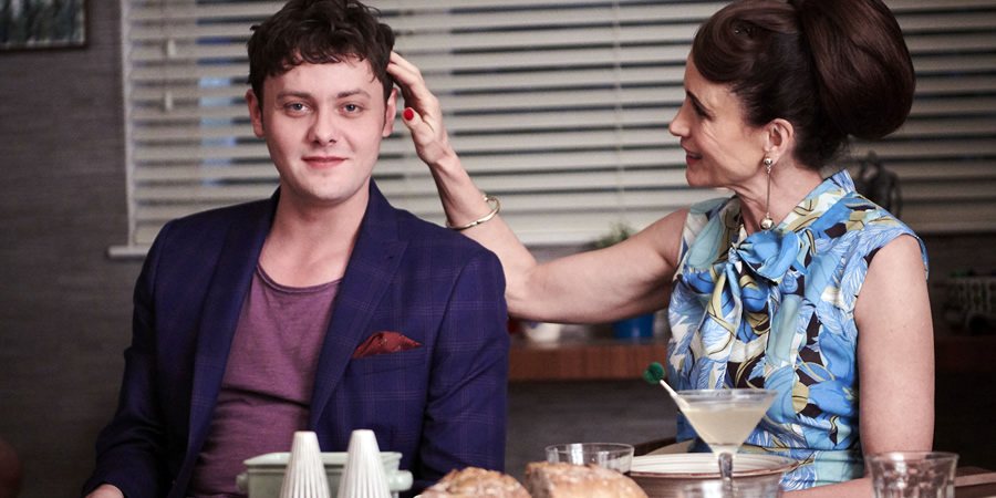 Cuckoo. Image shows from L to R: Dylan (Tyger Drew-Honey), Ivy (Andie MacDowell). Copyright: Roughcut Television. Cuckoo. Image shows from L to R: Dylan (Tyger Drew-Honey), Ivy (Andie MacDowell). Copyright: Roughcut Television.