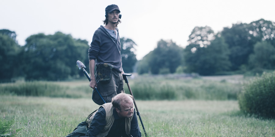 Detectorists. Image shows from L to R: Andy Stone (Mackenzie Crook), Lance Stater (Toby Jones). Detectorists. Image shows from L to R: Andy Stone (Mackenzie Crook), Lance Stater (Toby Jones).