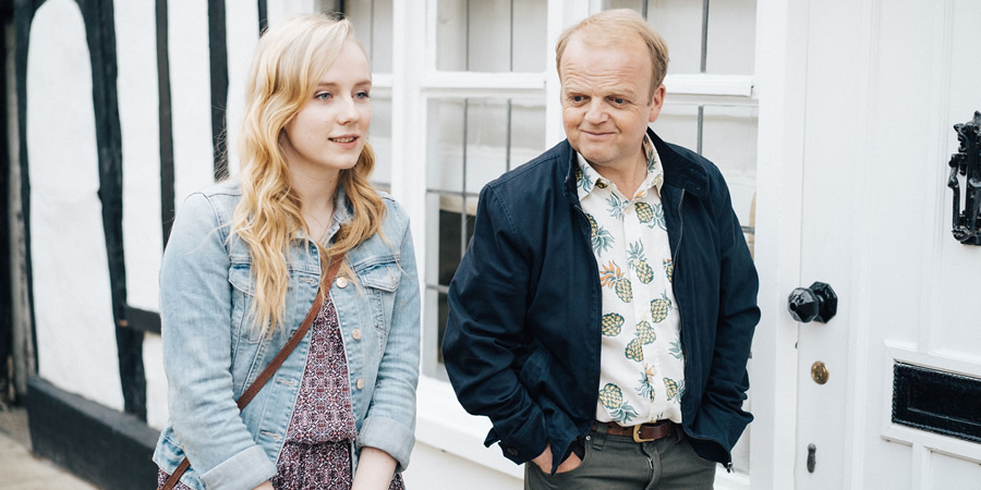Detectorists. Image shows from L to R: Kate (Alexa Davies), Lance Stater (Toby Jones). Detectorists. Image shows from L to R: Kate (Alexa Davies), Lance Stater (Toby Jones).