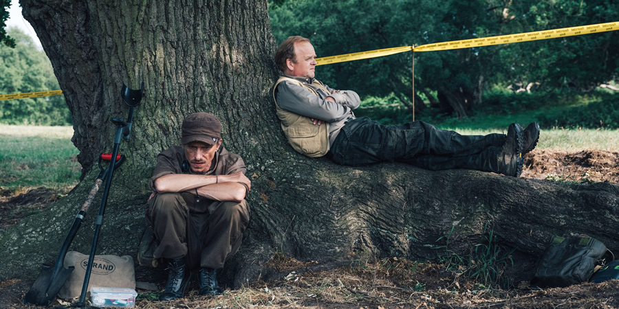 Detectorists. Image shows from L to R: Andy Stone (Mackenzie Crook), Lance Stater (Toby Jones). Detectorists. Image shows from L to R: Andy Stone (Mackenzie Crook), Lance Stater (Toby Jones).