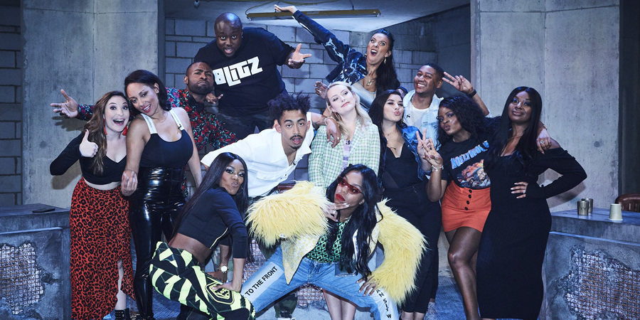 Don't Hate The Playaz. Image shows from L to R: Jess Robinson, Lisa Maffia, Darren Harriott, Lady Leshurr, Shortee Blitz, Jordan Stephens, Amelia Dimoldenberg, London Hughes, Maya Jama, Milena Sanchez, Ricky Haywood Williams, Tolani Shoneye, Audrey Indome. Don't Hate The Playaz. Image shows from L to R: Jess Robinson, Lisa Maffia, Darren Harriott, Lady Leshurr, Shortee Blitz, Jordan Stephens, Amelia Dimoldenberg, London Hughes, Maya Jama, Milena Sanchez, Ricky Haywood Williams, Tolani Shoneye, Audrey Indome.