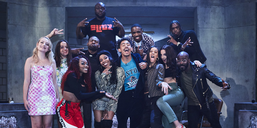Don't Hate The Playaz. Image shows from L to R: Amelia Dimoldenberg, Luisa Omielan, Lady Leshurr, Darren Harriott, Shortee Blitz, London Hughes, Jordan Stephens, Casyo Johnson, Maya Jama, Tulisa Contostavlos, Karl Wilson, Melvin Odoom. Don't Hate The Playaz. Image shows from L to R: Amelia Dimoldenberg, Luisa Omielan, Lady Leshurr, Darren Harriott, Shortee Blitz, London Hughes, Jordan Stephens, Casyo Johnson, Maya Jama, Tulisa Contostavlos, Karl Wilson, Melvin Odoom.