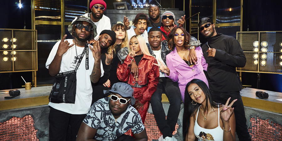 Don't Hate The Playaz. Image shows from L to R: ODG, Mojo, Kruddz, Natasia Demetriou, Mxjib, Lady Leshurr, Jordan Stephens, Shortee Blitz, Michael Dapaah, Dope, London Hughes, Maya Jama, Papii Abz. Don't Hate The Playaz. Image shows from L to R: ODG, Mojo, Kruddz, Natasia Demetriou, Mxjib, Lady Leshurr, Jordan Stephens, Shortee Blitz, Michael Dapaah, Dope, London Hughes, Maya Jama, Papii Abz.