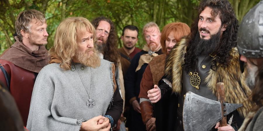 Drunk History. Image shows from L to R: Alexander Armstrong, Blake Harrison. Copyright: Tiger Aspect Productions. Drunk History. Image shows from L to R: Alexander Armstrong, Blake Harrison. Copyright: Tiger Aspect Productions.