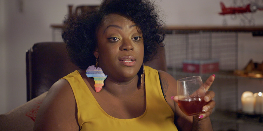 Drunk History. Judi Love. Copyright: Tiger Aspect Productions. Drunk History. Judi Love. Copyright: Tiger Aspect Productions.