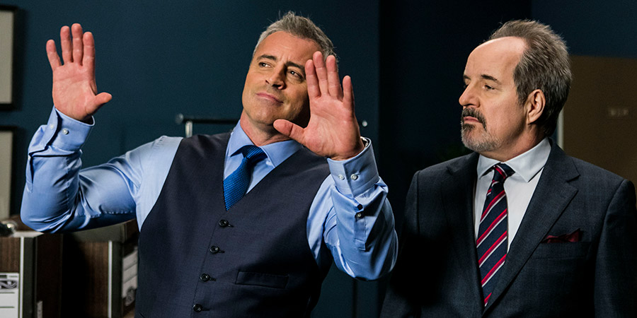 Episodes. Image shows from L to R: Matt LeBlanc (Matt LeBlanc), Merc Lapidus (John Pankow). Copyright: Hat Trick Productions. Episodes. Image shows from L to R: Matt LeBlanc (Matt LeBlanc), Merc Lapidus (John Pankow). Copyright: Hat Trick Productions.