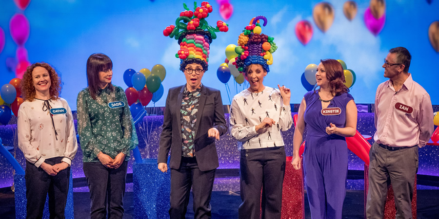 The Generation Game. Image shows from L to R: Mel Giedroyc, Sue Perkins. Copyright: BBC. The Generation Game. Image shows from L to R: Mel Giedroyc, Sue Perkins. Copyright: BBC.