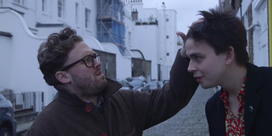 The Girl Whisperer. Image shows from L to R: Funny Pete (John Kearns), Joz (Joz Norris). The Girl Whisperer. Image shows from L to R: Funny Pete (John Kearns), Joz (Joz Norris).