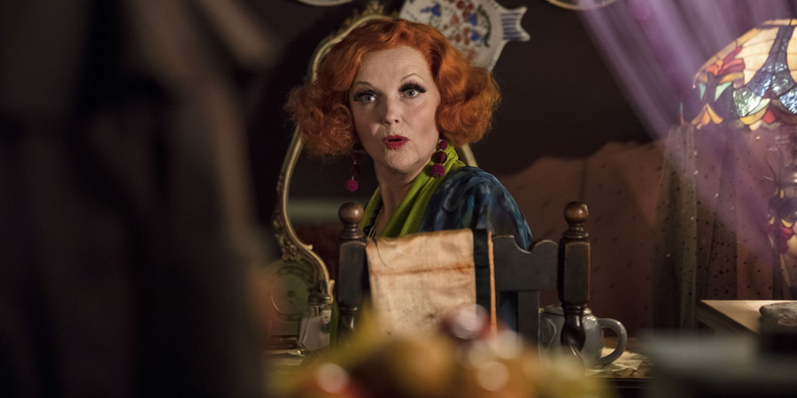 Good Omens. Madame Tracy (Miranda Richardson). Good Omens. Madame Tracy (Miranda Richardson).