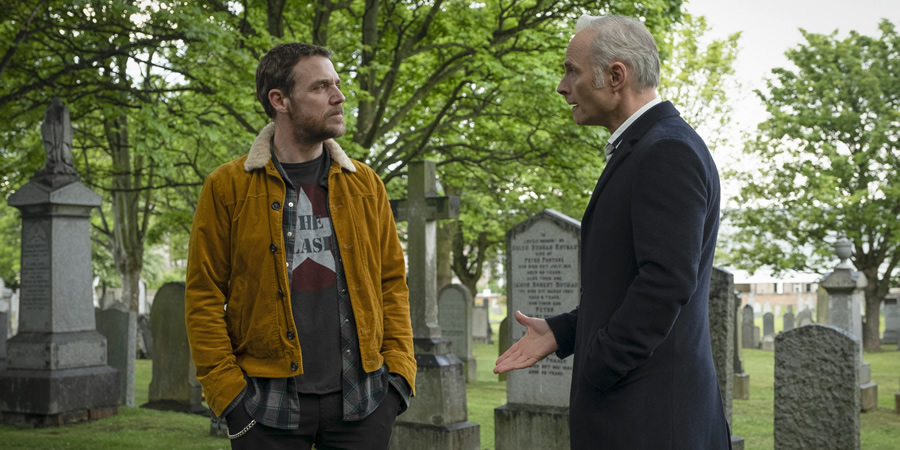 Guilt. Image shows from L to R: Jake McCall (Jamie Sives), Max McCall (Mark Bonnar). Guilt. Image shows from L to R: Jake McCall (Jamie Sives), Max McCall (Mark Bonnar).