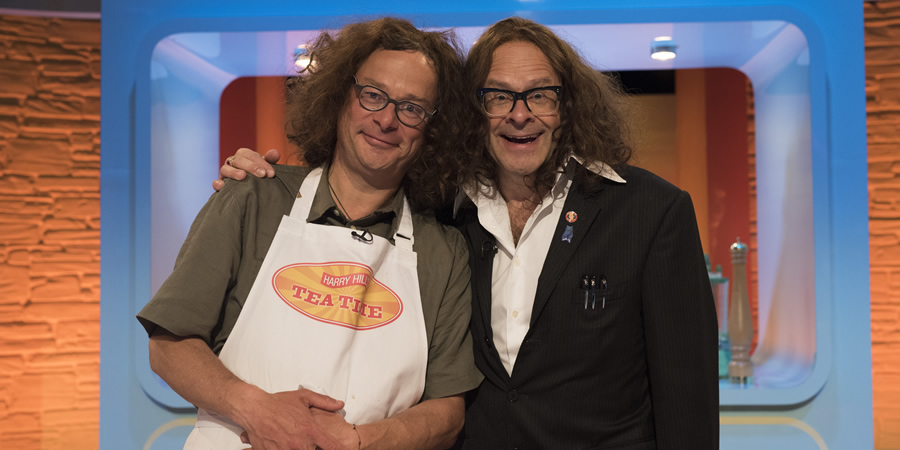 Harry Hill's Tea Time. Image shows from L to R: Hugh Fearnley-Whittingstall, Harry Hill. Copyright: Nit TV. Harry Hill's Tea Time. Image shows from L to R: Hugh Fearnley-Whittingstall, Harry Hill. Copyright: Nit TV.