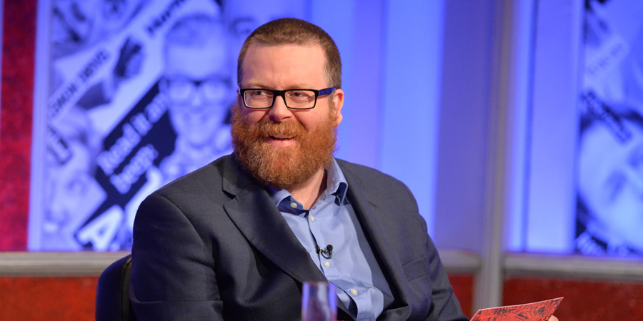 Have I Got News For You. Frankie Boyle. Copyright: Hat Trick Productions. Have I Got News For You. Frankie Boyle. Copyright: Hat Trick Productions.