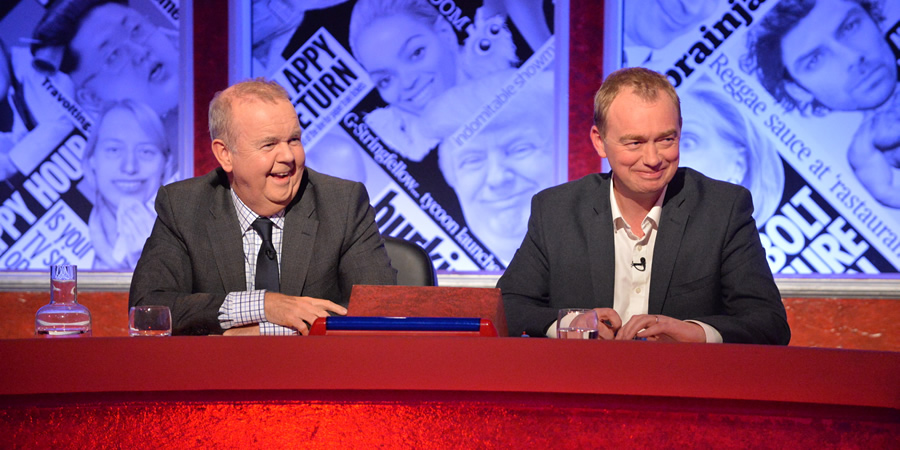 Have I Got News For You. Image shows from L to R: Ian Hislop, Tim Farron. Have I Got News For You. Image shows from L to R: Ian Hislop, Tim Farron.