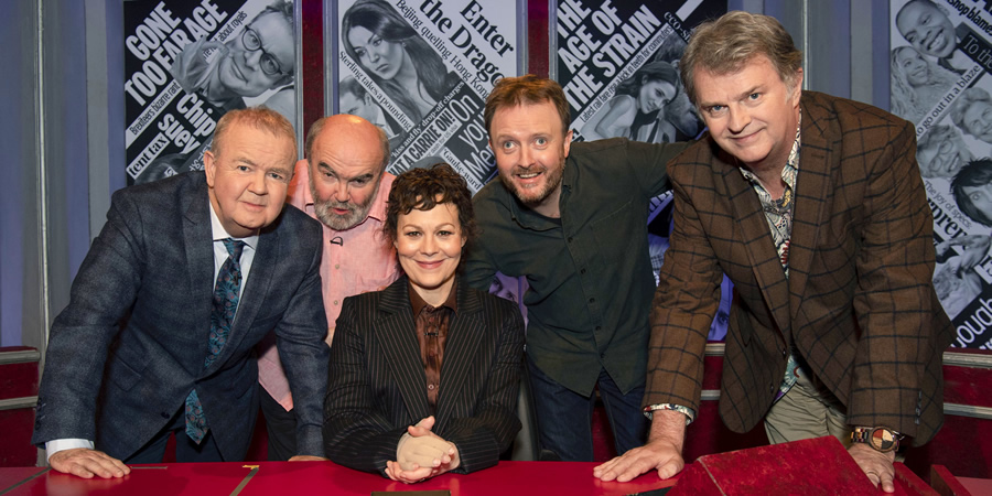 Have I Got News For You. Image shows from L to R: Ian Hislop, Andy Hamilton, Helen McCrory, Chris McCausland, Paul Merton. Have I Got News For You. Image shows from L to R: Ian Hislop, Andy Hamilton, Helen McCrory, Chris McCausland, Paul Merton.