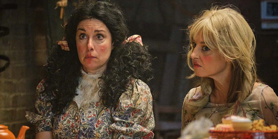 Hitmen. Image shows from L to R: Fran (Sue Perkins), Liz (Tonya Cornelisse). Copyright: Tiger Aspect Productions. Hitmen. Image shows from L to R: Fran (Sue Perkins), Liz (Tonya Cornelisse). Copyright: Tiger Aspect Productions.