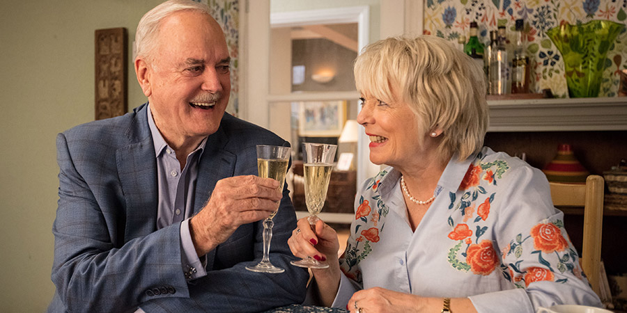 Hold The Sunset. Image shows from L to R: Phil (John Cleese), Edith (Alison Steadman). Copyright: BBC. Hold The Sunset. Image shows from L to R: Phil (John Cleese), Edith (Alison Steadman). Copyright: BBC.