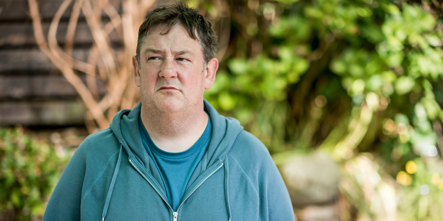 Home From Home. Neil Hackett (Johnny Vegas). Copyright: BBC. Home From Home. Neil Hackett (Johnny Vegas). Copyright: BBC.