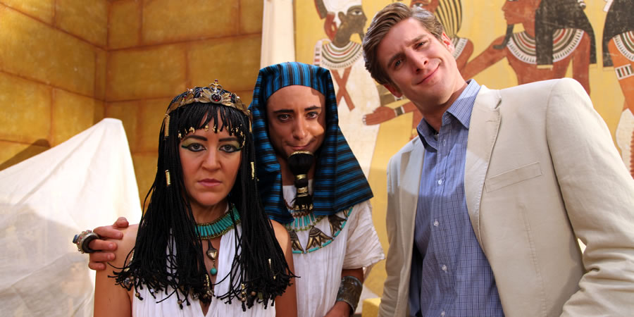 Horrible Histories. Image shows from L to R: Gemma Whelan, Ryan Sampson, Tom Stourton. Horrible Histories. Image shows from L to R: Gemma Whelan, Ryan Sampson, Tom Stourton.
