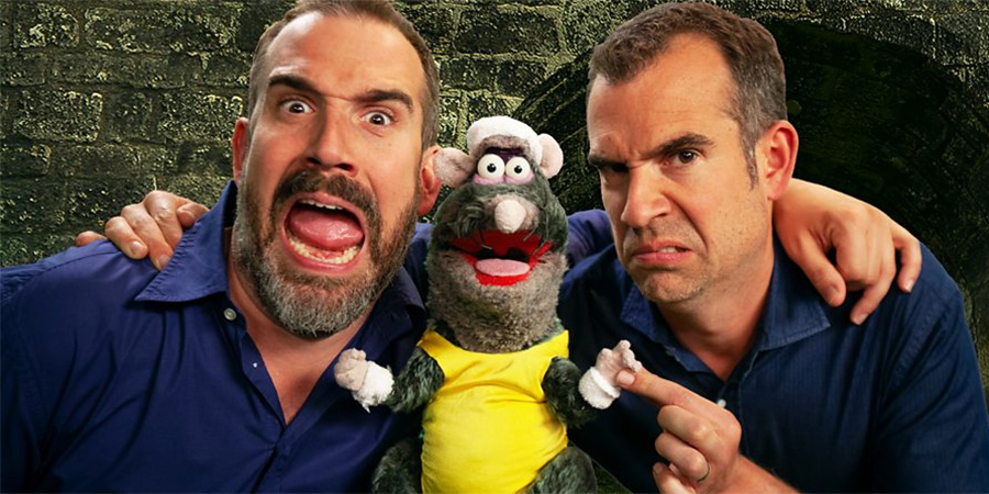 Horrible Histories. Image shows from L to R: Xand van Tulleken, Rattus Rattus (John Eccleston), Chris Van Tulleken. Horrible Histories. Image shows from L to R: Xand van Tulleken, Rattus Rattus (John Eccleston), Chris Van Tulleken.