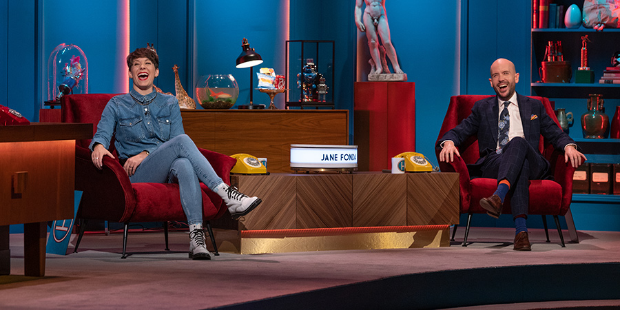 Hypothetical. Image shows from L to R: Suzi Ruffell, Tom Allen. Copyright: Hat Trick Productions. Hypothetical. Image shows from L to R: Suzi Ruffell, Tom Allen. Copyright: Hat Trick Productions.