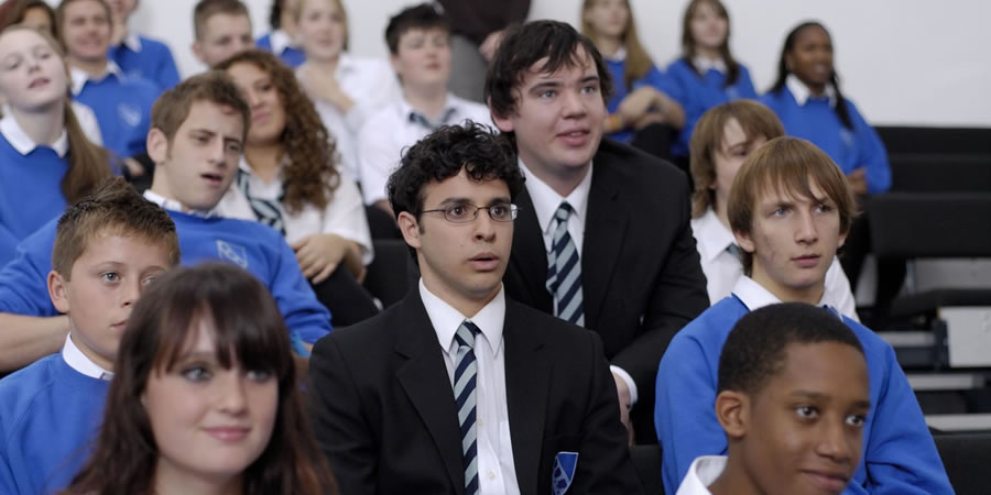 The Inbetweeners. Will Mackenzie (Simon Bird). Copyright: Bwark Productions. The Inbetweeners. Will Mackenzie (Simon Bird). Copyright: Bwark Productions.
