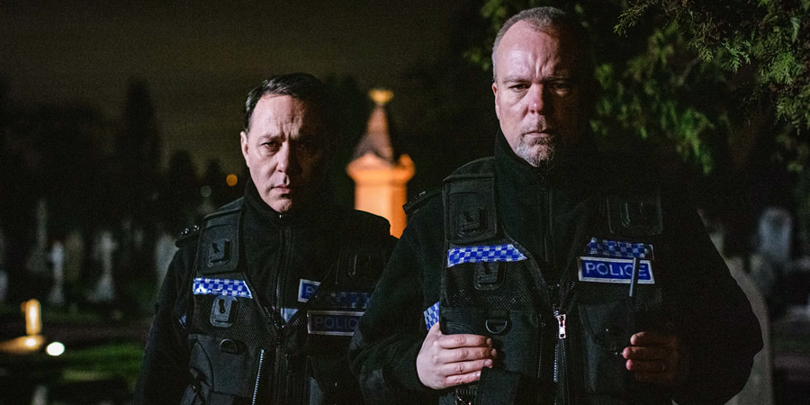 Inside No. 9. Image shows from L to R: S/PC Varney (Reece Shearsmith), PC Thompson (Steve Pemberton). Inside No. 9. Image shows from L to R: S/PC Varney (Reece Shearsmith), PC Thompson (Steve Pemberton).