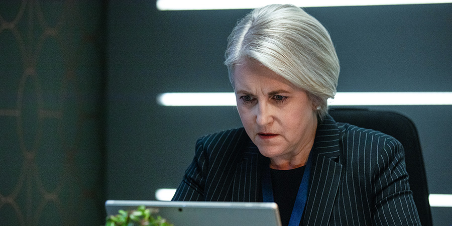 Intelligence. Christine Clark (Sylvestra Le Touzel). Intelligence. Christine Clark (Sylvestra Le Touzel).