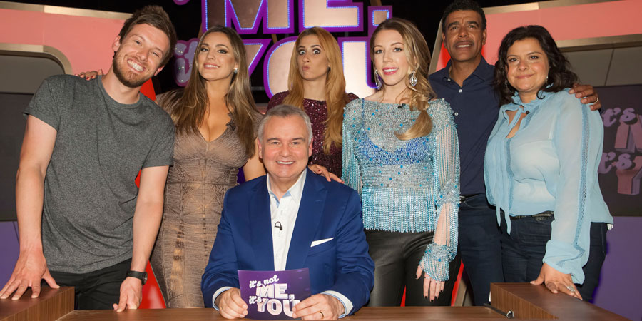 It's Not Me, It's You. Image shows from L to R: Chris Ramsey, Kelly Brook, Eamonn Holmes, Stacey Solomon, Katherine Ryan, Chris Kamara, Nina Wadia. It's Not Me, It's You. Image shows from L to R: Chris Ramsey, Kelly Brook, Eamonn Holmes, Stacey Solomon, Katherine Ryan, Chris Kamara, Nina Wadia.