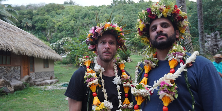 Joel & Nish Vs The World. Image shows from L to R: Joel Dommett, Nish Kumar. Copyright: Rumpus Media. Joel & Nish Vs The World. Image shows from L to R: Joel Dommett, Nish Kumar. Copyright: Rumpus Media.