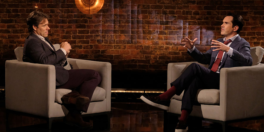 John Bishop In Conversation With.... Image shows from L to R: John Bishop, Jimmy Carr. Copyright: Lola Entertainment. John Bishop In Conversation With.... Image shows from L to R: John Bishop, Jimmy Carr. Copyright: Lola Entertainment.