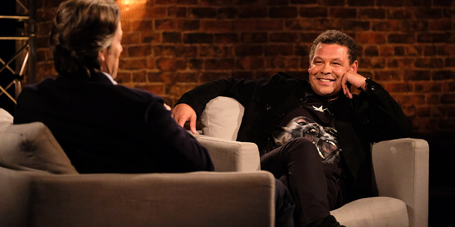 John Bishop In Conversation With.... Image shows from L to R: John Bishop, Craig Charles. Copyright: Lola Entertainment. John Bishop In Conversation With.... Image shows from L to R: John Bishop, Craig Charles. Copyright: Lola Entertainment.