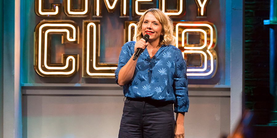 Jonathan Ross' Comedy Club. Kerry Godliman. Copyright: Hot Sauce. Jonathan Ross' Comedy Club. Kerry Godliman. Copyright: Hot Sauce.