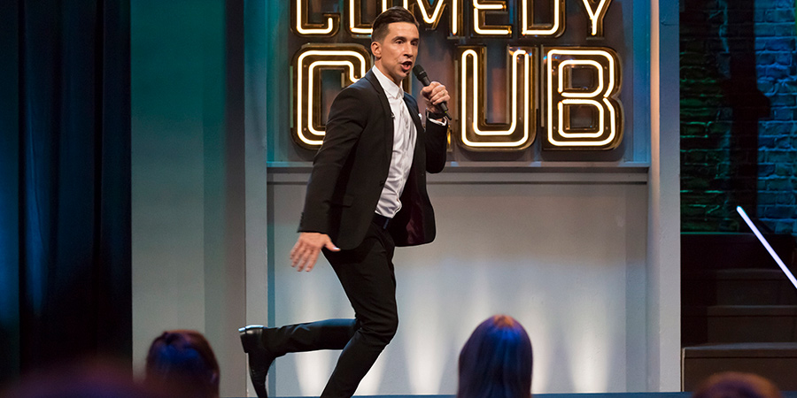 Jonathan Ross' Comedy Club. Russell Kane. Copyright: Hot Sauce. Jonathan Ross' Comedy Club. Russell Kane. Copyright: Hot Sauce.