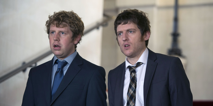 Josh. Image shows from L to R: Josh (Josh Widdicombe), Owen (Elis James). Copyright: BBC. Josh. Image shows from L to R: Josh (Josh Widdicombe), Owen (Elis James). Copyright: BBC.
