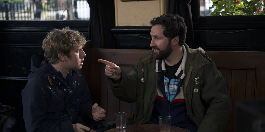 Josh. Image shows from L to R: Josh (Josh Widdicombe), Teabag (John Hollingworth). Copyright: BBC. Josh. Image shows from L to R: Josh (Josh Widdicombe), Teabag (John Hollingworth). Copyright: BBC.
