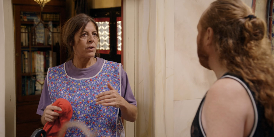 Keith Lemon: Coming In America. Image shows from L to R: Guadeloupe (Jacey Sallés), Leigh Francis. Copyright: Talkback. Keith Lemon: Coming In America. Image shows from L to R: Guadeloupe (Jacey Sallés), Leigh Francis. Copyright: Talkback.