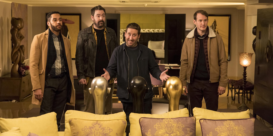 Loaded. Image shows from L to R: Leon (Samuel Anderson), Watto (Nick Helm), Josh (Jim Howick), Ewan (Jonny Sweet). Loaded. Image shows from L to R: Leon (Samuel Anderson), Watto (Nick Helm), Josh (Jim Howick), Ewan (Jonny Sweet).