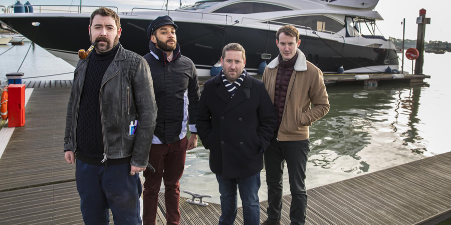 Loaded. Image shows from L to R: Watto (Nick Helm), Leon (Samuel Anderson), Josh (Jim Howick), Ewan (Jonny Sweet). Loaded. Image shows from L to R: Watto (Nick Helm), Leon (Samuel Anderson), Josh (Jim Howick), Ewan (Jonny Sweet).