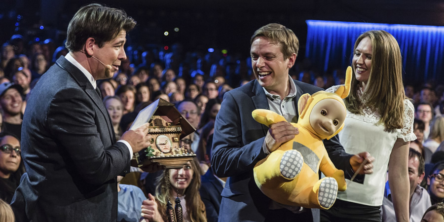 Michael McIntyre's Big Show. Image shows from L to R: Michael McIntyre, Unknown, Unknown. Copyright: Hungry McBear. Michael McIntyre's Big Show. Image shows from L to R: Michael McIntyre, Unknown, Unknown. Copyright: Hungry McBear.