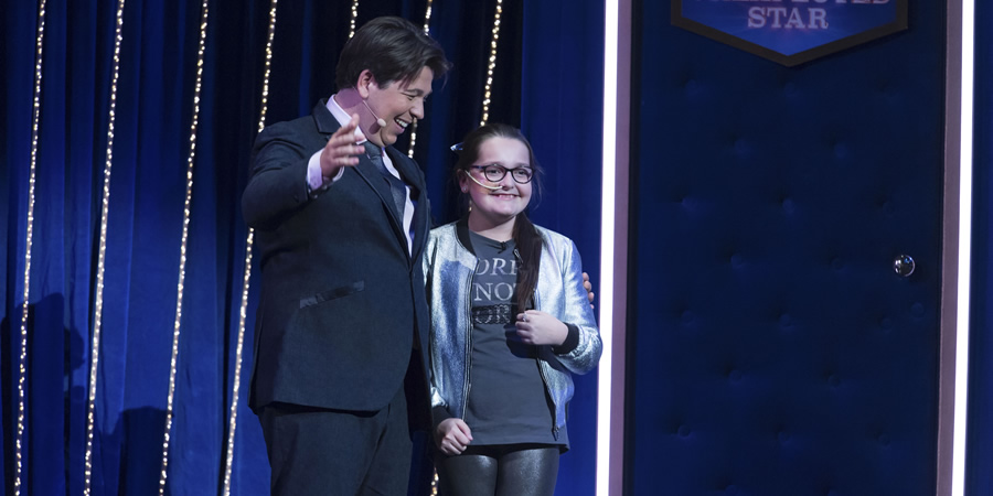 Michael McIntyre's Big Show. Image shows from L to R: Michael McIntyre, Chloe Dring. Copyright: Hungry McBear. Michael McIntyre's Big Show. Image shows from L to R: Michael McIntyre, Chloe Dring. Copyright: Hungry McBear.