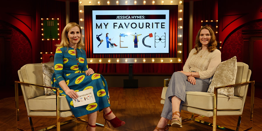 My Favourite Sketch. Image shows from L to R: Sally Phillips, Jessica Hynes. Copyright: Potato. My Favourite Sketch. Image shows from L to R: Sally Phillips, Jessica Hynes. Copyright: Potato.