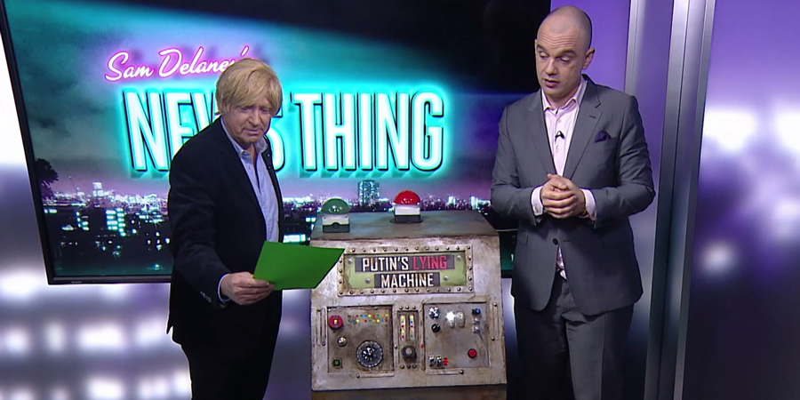 Sam Delaney's News Thing. Image shows from L to R: Michael Fabricant, Sam Delaney. Sam Delaney's News Thing. Image shows from L to R: Michael Fabricant, Sam Delaney.