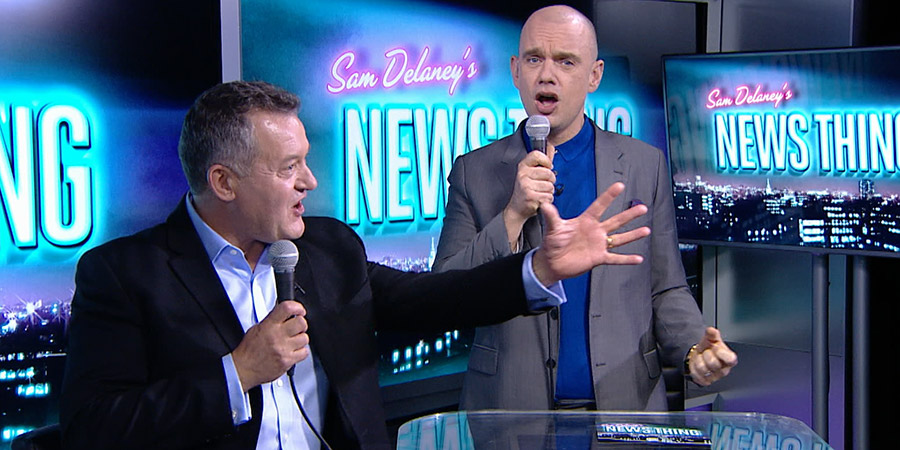 Sam Delaney's News Thing. Image shows from L to R: Paul Burrell, Sam Delaney. Sam Delaney's News Thing. Image shows from L to R: Paul Burrell, Sam Delaney.