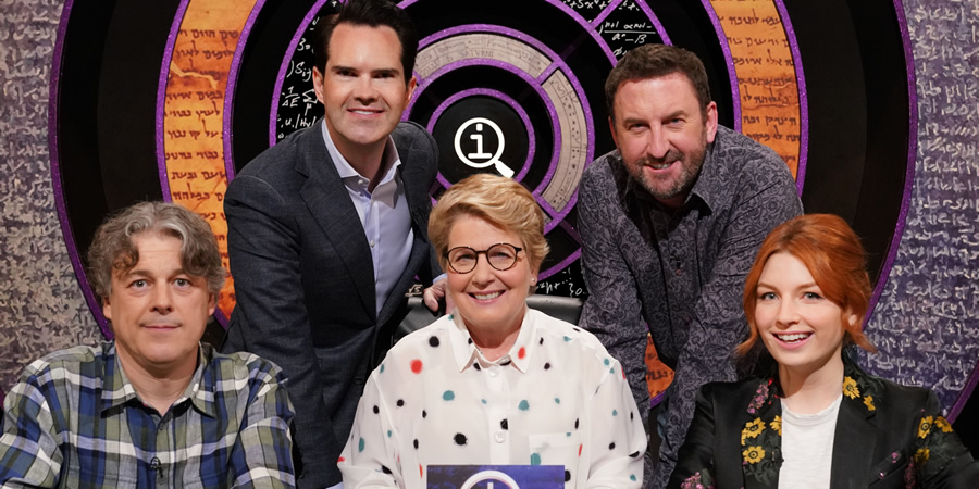 QI. Image shows from L to R: Alan Davies, Jimmy Carr, Sandi Toksvig, Lee Mack, Alice Levine. Copyright: TalkbackThames. QI. Image shows from L to R: Alan Davies, Jimmy Carr, Sandi Toksvig, Lee Mack, Alice Levine. Copyright: TalkbackThames.
