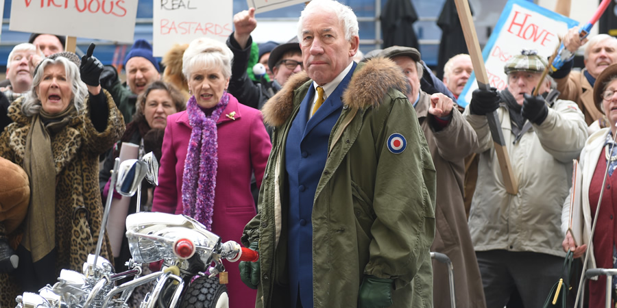 The Rebel. Image shows from L to R: Margaret (Anita Dobson), Henry Palmer (Simon Callow). Copyright: Retort. The Rebel. Image shows from L to R: Margaret (Anita Dobson), Henry Palmer (Simon Callow). Copyright: Retort.