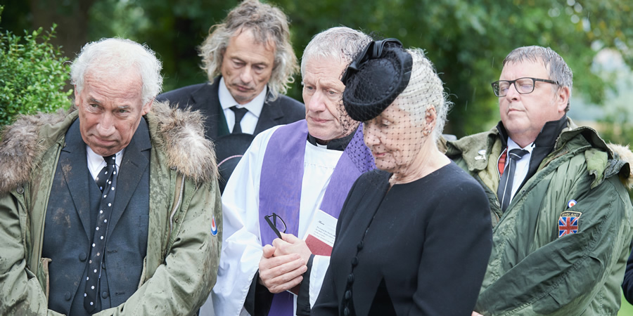 The Rebel. Image shows from L to R: Henry Palmer (Simon Callow), Unknown, Vicar (Michael Bertenshaw), Unknown, Unknown. Copyright: Retort. The Rebel. Image shows from L to R: Henry Palmer (Simon Callow), Unknown, Vicar (Michael Bertenshaw), Unknown, Unknown. Copyright: Retort.