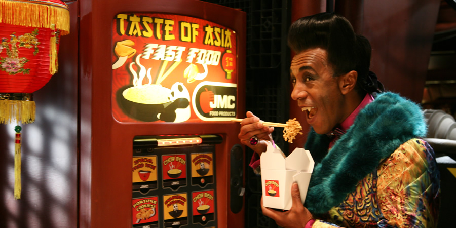 Red Dwarf. Cat (Danny John-Jules). Copyright: UKTV. Red Dwarf. Cat (Danny John-Jules). Copyright: UKTV.